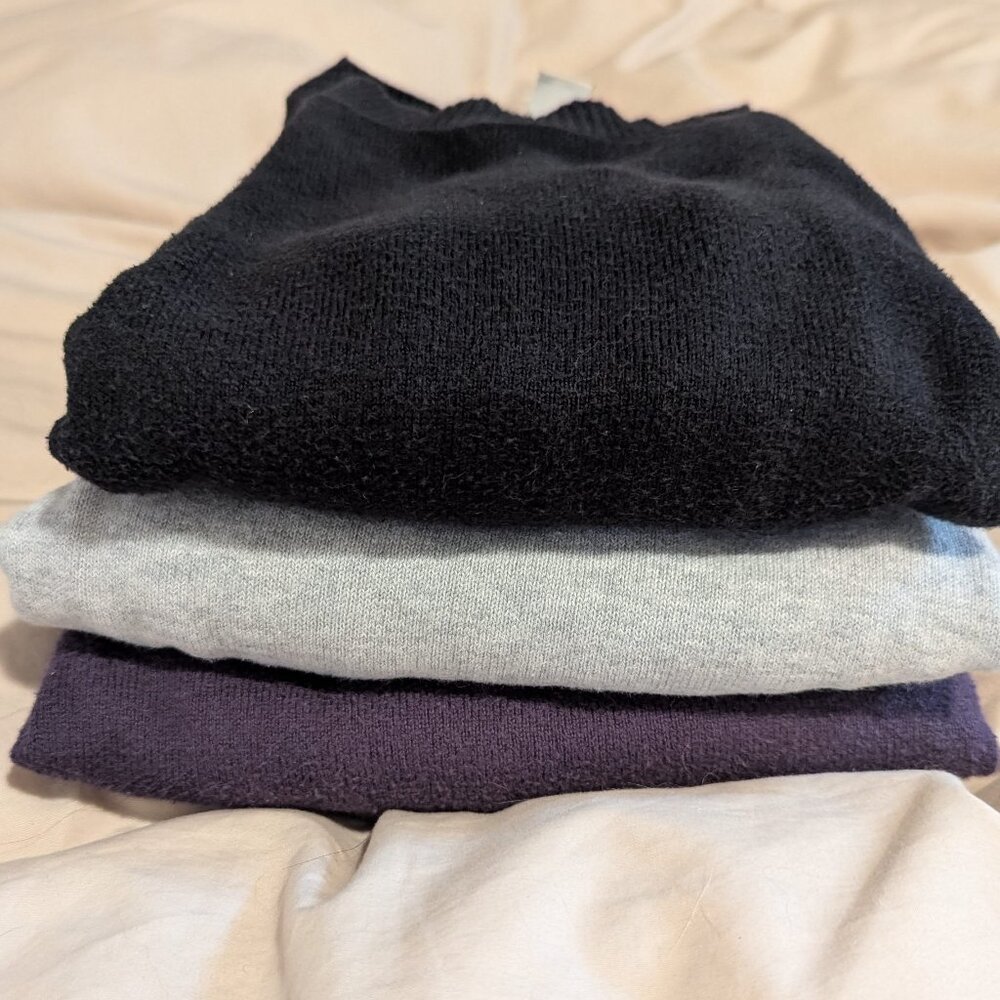 L.L. Bean cotton cashmere blend sweaters size XS Petite